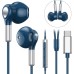 Headphones with USB C In-Ear Headphones Blue