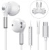 Headphones with USB C In-Ear Headphones White